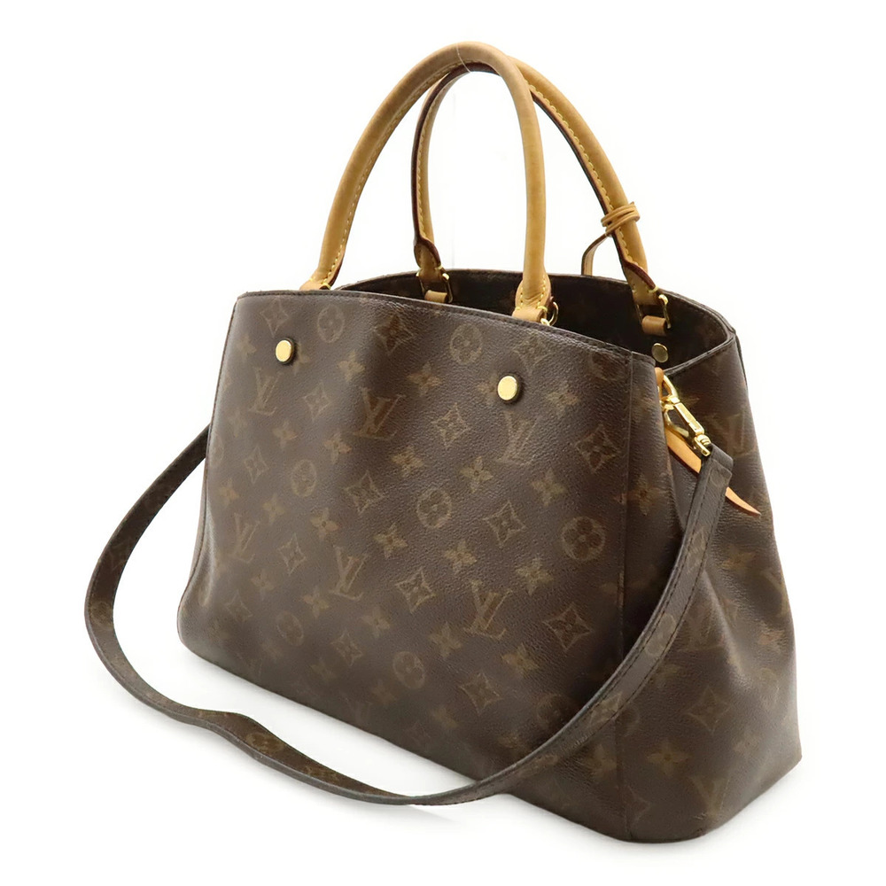 Louis Vuitton Montaigne Bag Monogram One Semi 2way Shoulder Brown